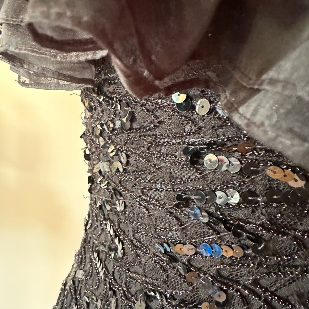 Rampage Black Strapless Dress with Sequins - Picture 6 of 9